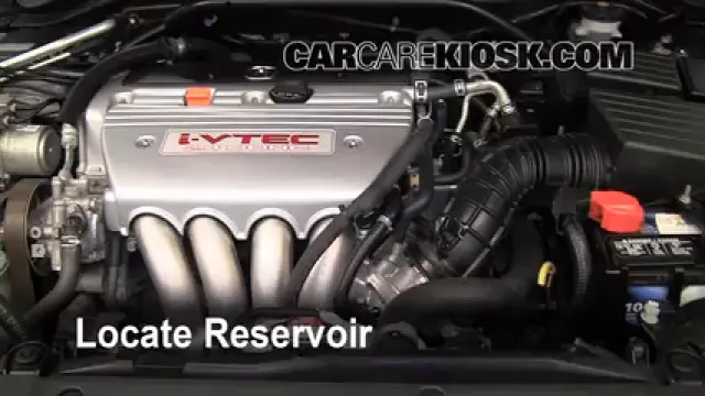 2008 Acura TSX 2.4L 4 Cyl. Líquido limpiaparabrisas Agregar líquido